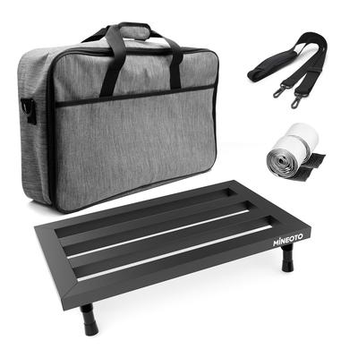 Pédalier d'effets en alliage d'aluminium ultra-léger 0,78 kg avec fermeture Velcro et sac (50.5x30.5cm)
