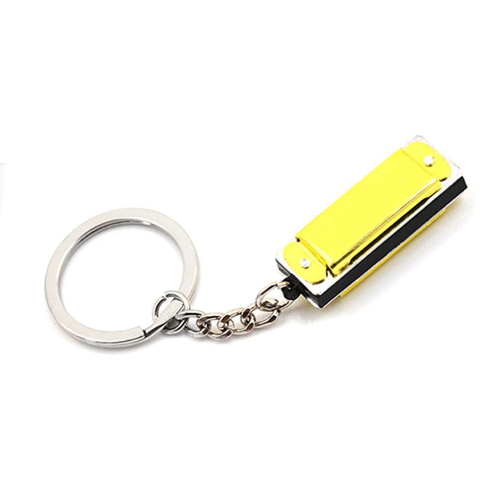 Shaped Woodwind Instruments Harmonica Keychain Keys Holder Harmonic Keyring Hanging Pedants