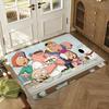 Guy Family Floor Mat Soft Thickened Absorbent Non-Slip Bedroom Living Room Door Mat Home Decor Flannel Rugs