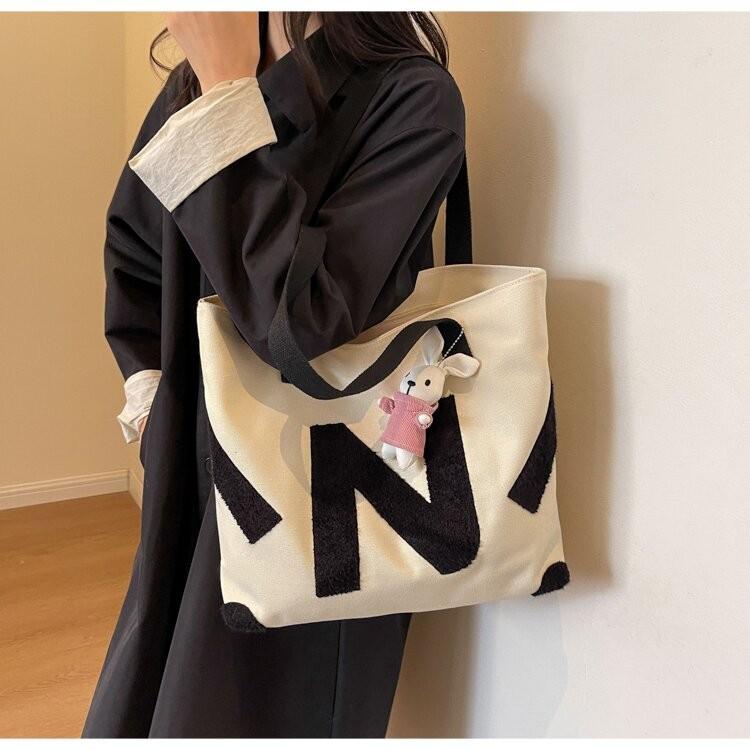 Large Capacity Premium Canvas Bag 2025 New Model, Class Tote Bag High Value Shoulder Tote Bag