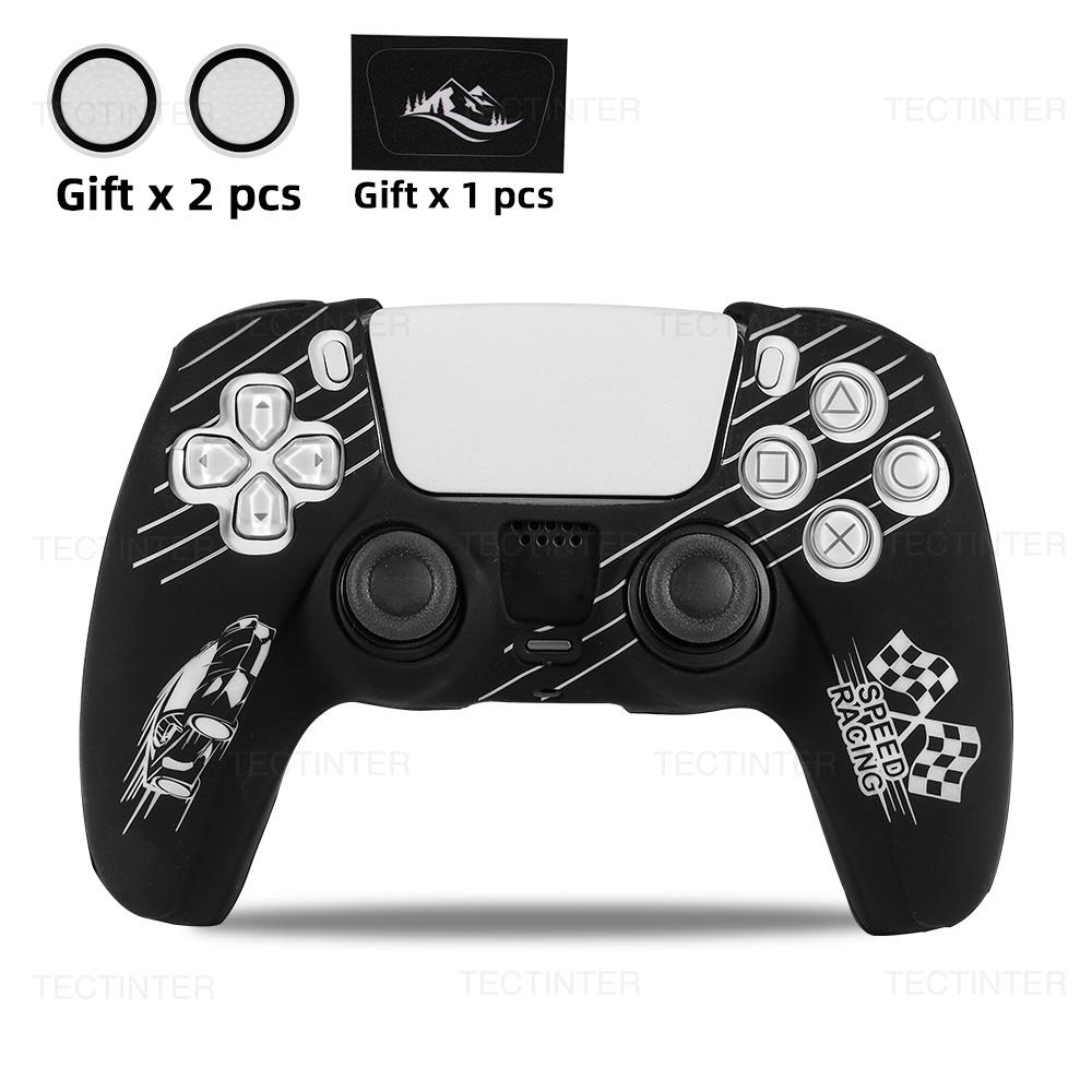 Silicone Protective Cover Skin for PlayStation 5 for PS5 Controller Cover Thumb Grips Anti-slip Shell  for PS5 Accessories