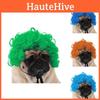 Adorable Black Color Pet Wig For Dogs And Cats With Funky Afro Style For Halloween Festivities