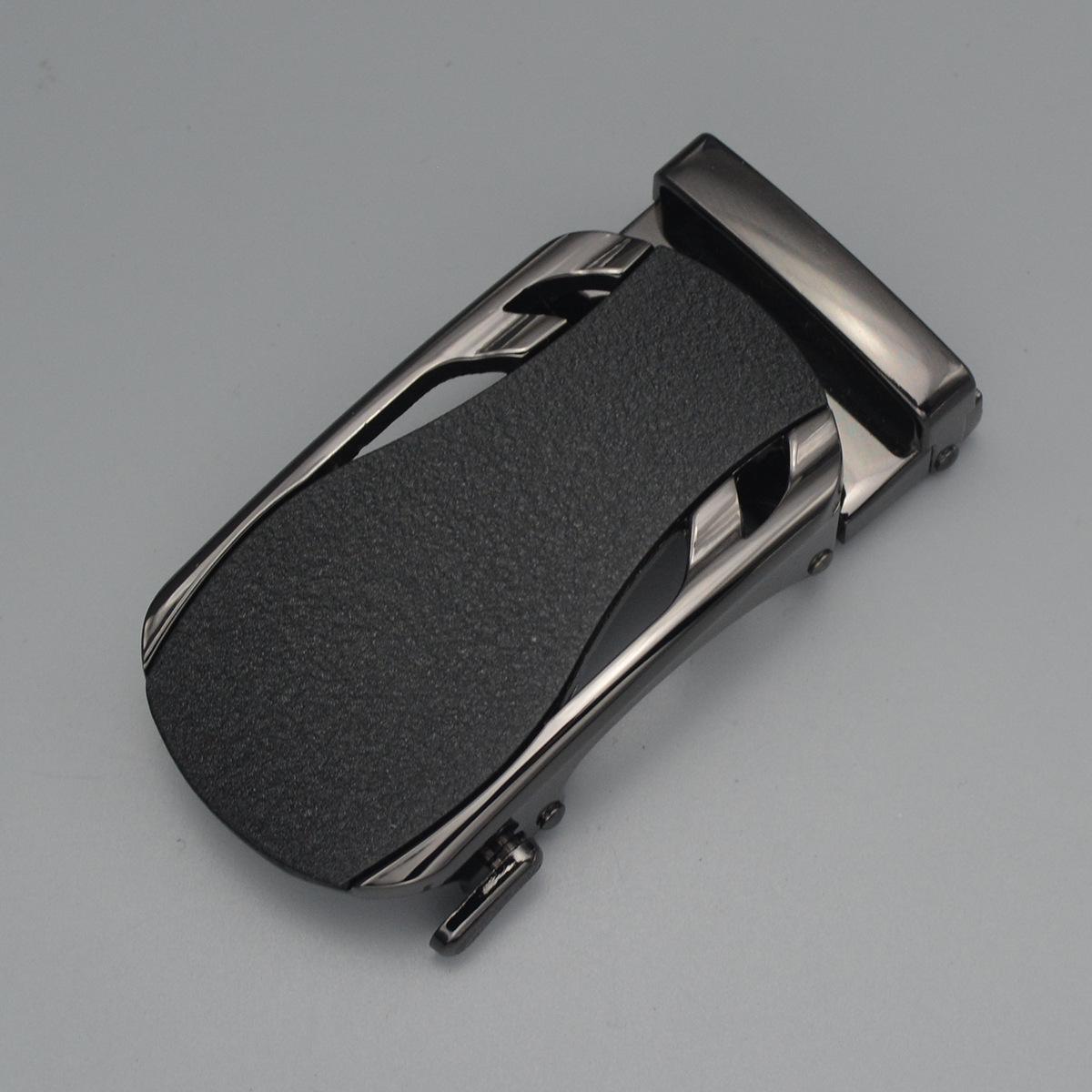 

Мужская автоматическая пряжка из матового сплава с лазерным логотипом 4cm