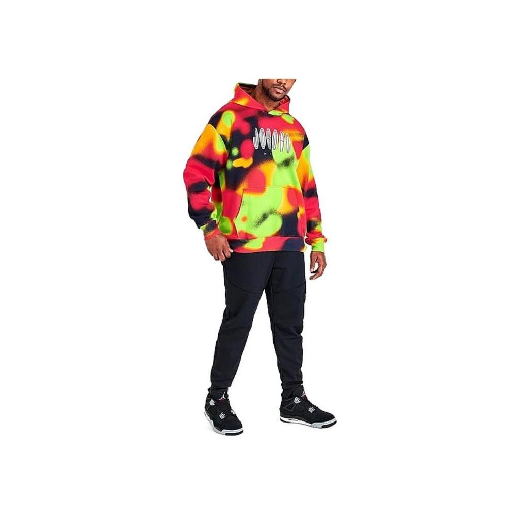 Jordan Fargeblokk Logotrykk Hettegenser Pullover Herre Topper DV4587-612