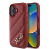 Karl Lagerfeld KLHCP16SPQDSMGR iPhone 16 6.1" Red/red Hardcase Quilted Signature
