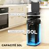 Automatic Kitchen Bin, 50 L, Motion Sensor, Battery, 26.5 x 35.5 x 68 cm, Silver
