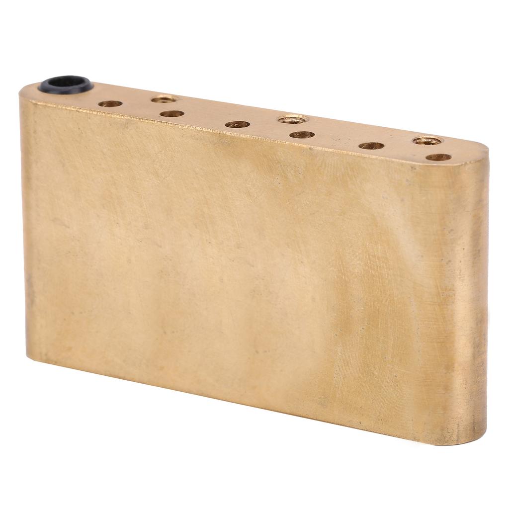 Brass Bridge Block Single Rock for FenderSQCV Guitar Accessories 74mm with Tube