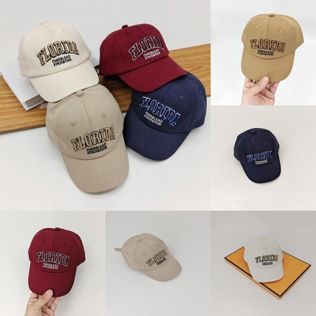 Fashionable Unisex Children's Embroidered Letter Baseball Cap Spring Autumn Duck Tongue Cap