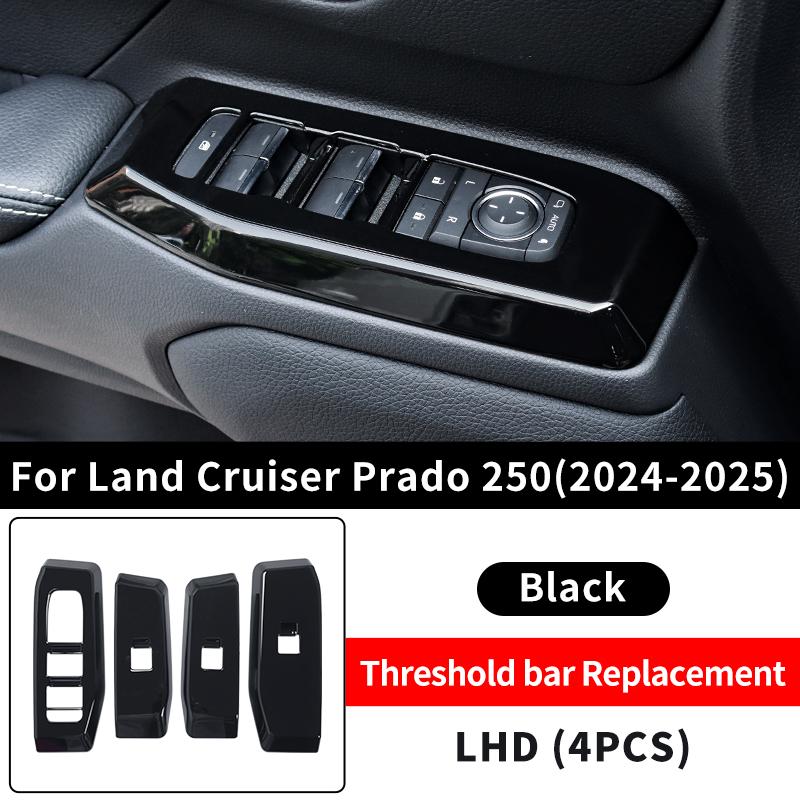 For Toyota Land Cruiser 250 2024 Windows Control Panel Decoration Protective Sticker Prado LC250 Interior Accessories Tuning