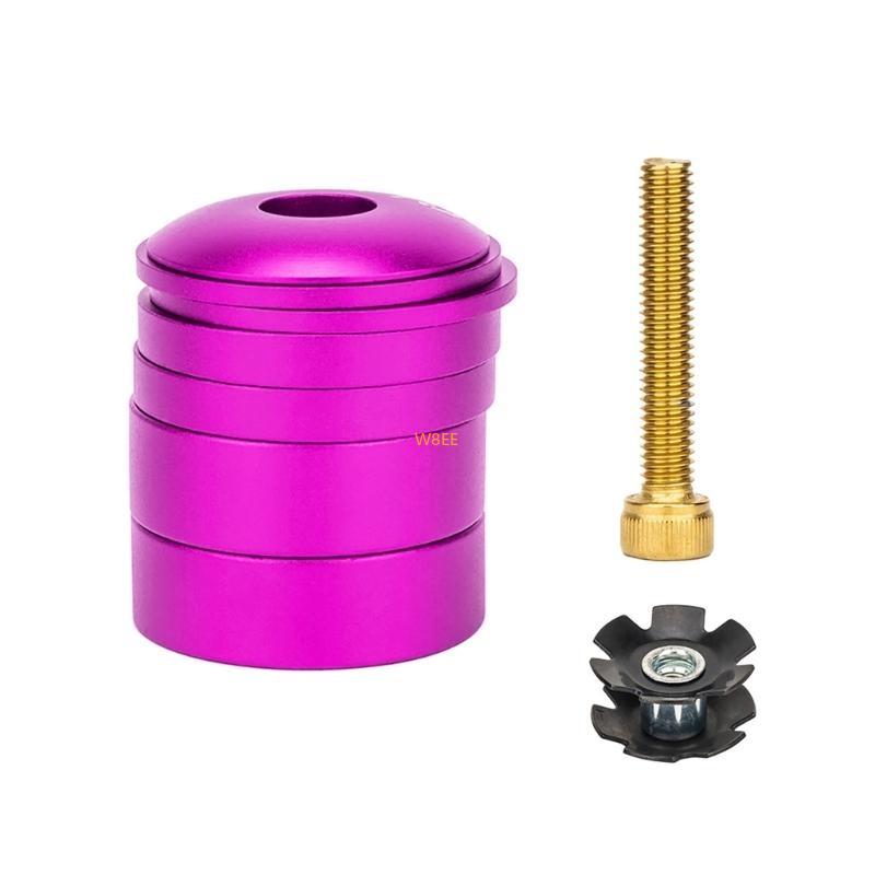 Bicycles Front Fork Stem Spacers Kits with Headset Star Nut Bike Headset Spacer