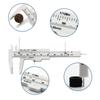 4PCS  80 mm Mini Plastic Calipers Verniers Calipers Double Scale Sliding Gauges Measuring Tool Student Office Use