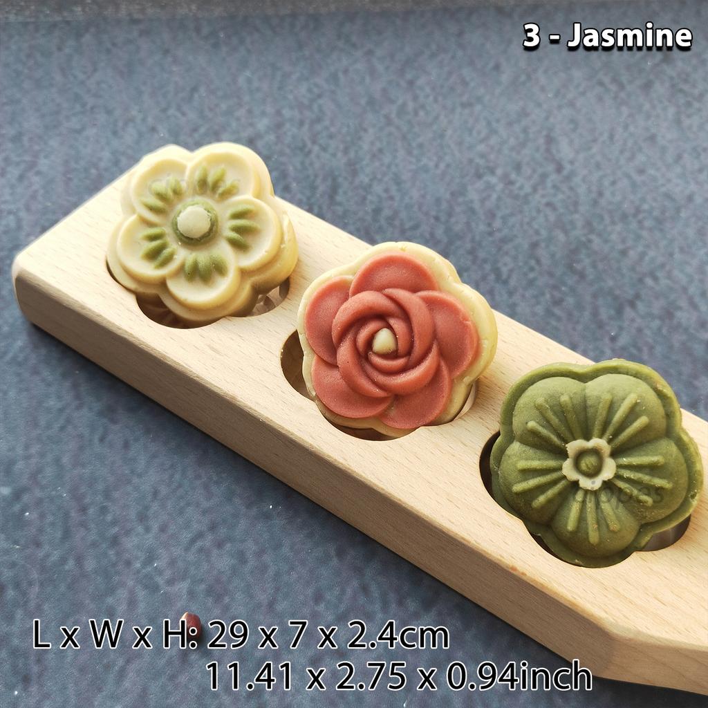 Wooden Cookie Molds for Baking, Moon Cake Molder, Cookie Stamps Cutter Mould for Mid-autumn Festival, for Muffin, Chocolate Mold