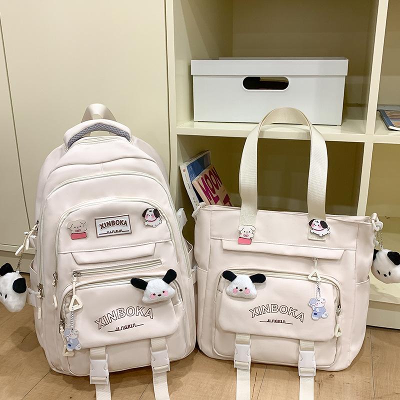 Schoolbags for Children Elementary School Students for Girls Junior High School Students Letter Backpack
