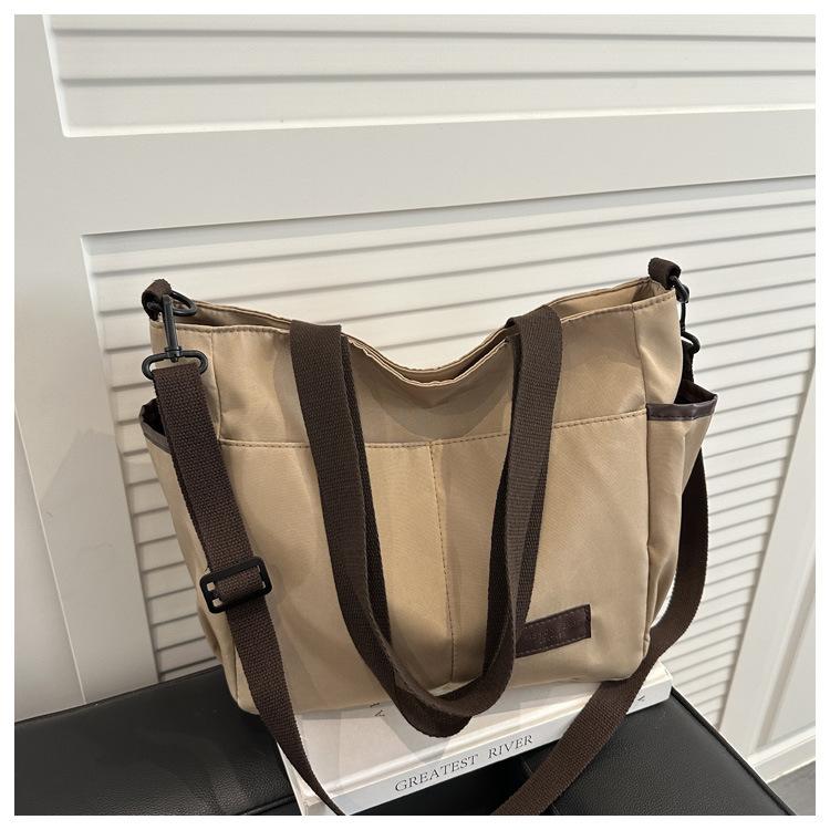 New Fashi Women Canvas Crossbody Bag Large Capacity Shoulder Bags Casual Tote Comfortable and Versatile Texture Storage Bags