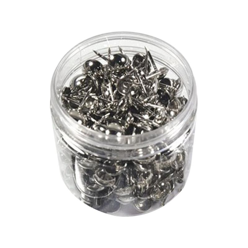 

500Pieces Multifunctional Metal Thumbtacks for Office School Roundness Push Pins Office Tacks for Corkboard Furniture