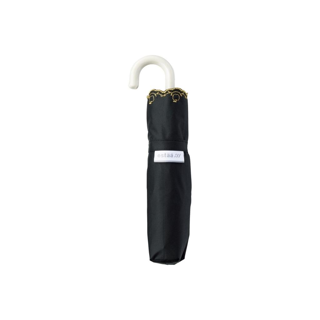 Moonbat Folding Parasol for Suitable for Sunny and Rainy UV Apple Scallop Black [Esta] Women, Days, Protection, Design, 31-230-30263-05