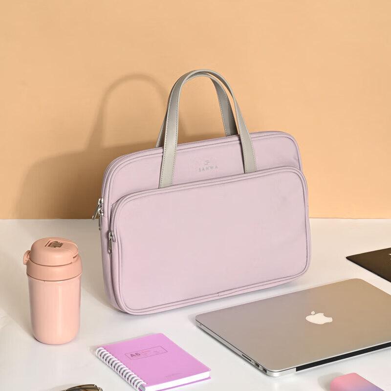 Shanye Women s 13.3-inch Laptop Tote Bag with Plush Lining