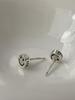 S925 Sterling Silver Smiley Face Stud Earrings - Cute, Exquisite, and Simple Design