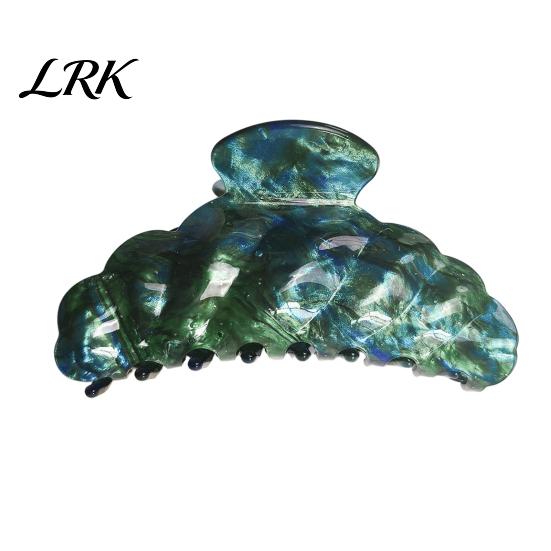 Elastic Metal Core Hair Clip Claw for Women, Crescent Moon Shape Clip, Gradient Color Back Smooth Edge Head Claw, Versatile Accessory Long Short Daily