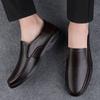 Luxury Men's Genuine Leather Formal Shoes High-end Banquet Dress Shoes Daily Versatile Men's Work Loafers Black Free Delivery