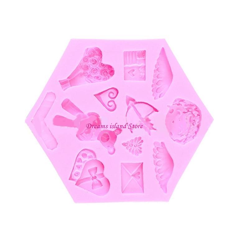Various Shaped Silicone Mold Fondant Cake Mould Chocolate Mould Cake Decorating Tools Kitchen Baking Accessories HX6C