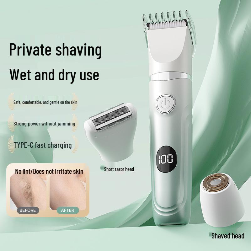 Women's Electric Razor & Depilator: 3-in-1 Digital Shaver for Armpit, Leg, and Private Hair Removal