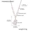 Qiong Yao Freshwater Pearl Heart Necklace: White Shell, Little Chicken Design, Gold-Plated Stainless Steel Clavicle Chain