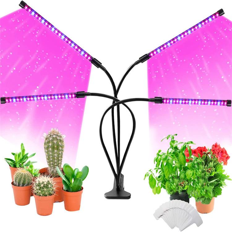 80 LED Indoor Plant Grow Lights with Timer, Dimmable Full Spectrum for Seedlings & Succulents