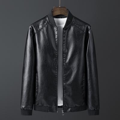 Men 's Leather Jackets Casual Slim -Fit Motorcycle Jackets Men 'S Loose Baseball Uniforms