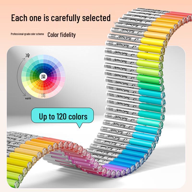 Touch Mark Acrylic Marker Set - 120 Colors