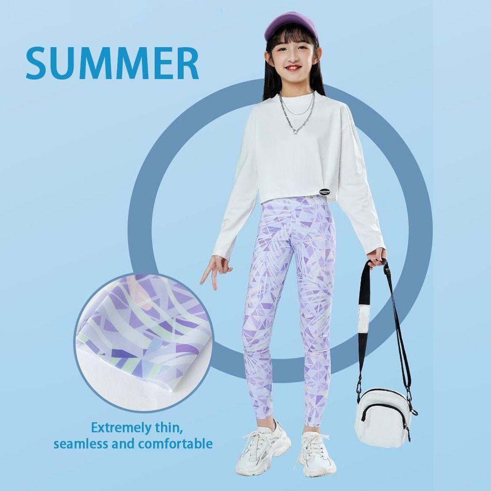 Quick Drying Kids Workout Yoga Pant Breathable Running Active Tights  Workout