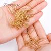 Trendy 18K Gold Plated Earring Hooks Ear Wire with Pinch Mounting DIY Crystal Earrings Making Supplies