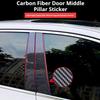 For HYUNDAI GENESIS G80 Sedan 2015- 6Pcs Car Window Pillar Posts Door Trim Stickers Naklejki Samochodowe
