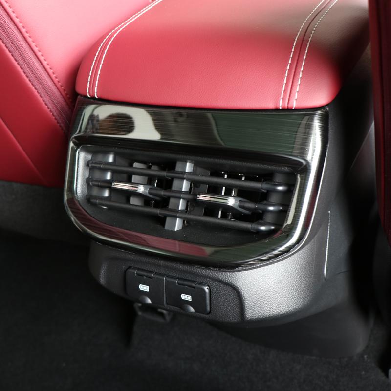 Autocolant de garnitură pentru capacul pentru cadru de evacuare a aerului condiționat pentru consola pentru scaunul din spate al mașinii pentru Haval H6 3rd Gen 2021 2022 2023 2024 GT PHEV