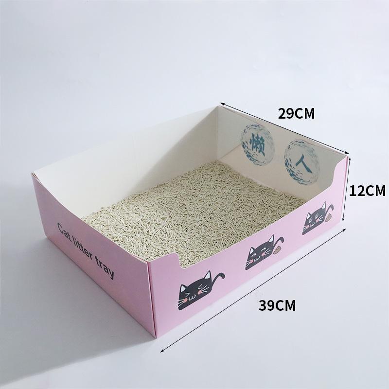 Disposable Foldable Thickened Cat Litter Box for Travel and Foster Care