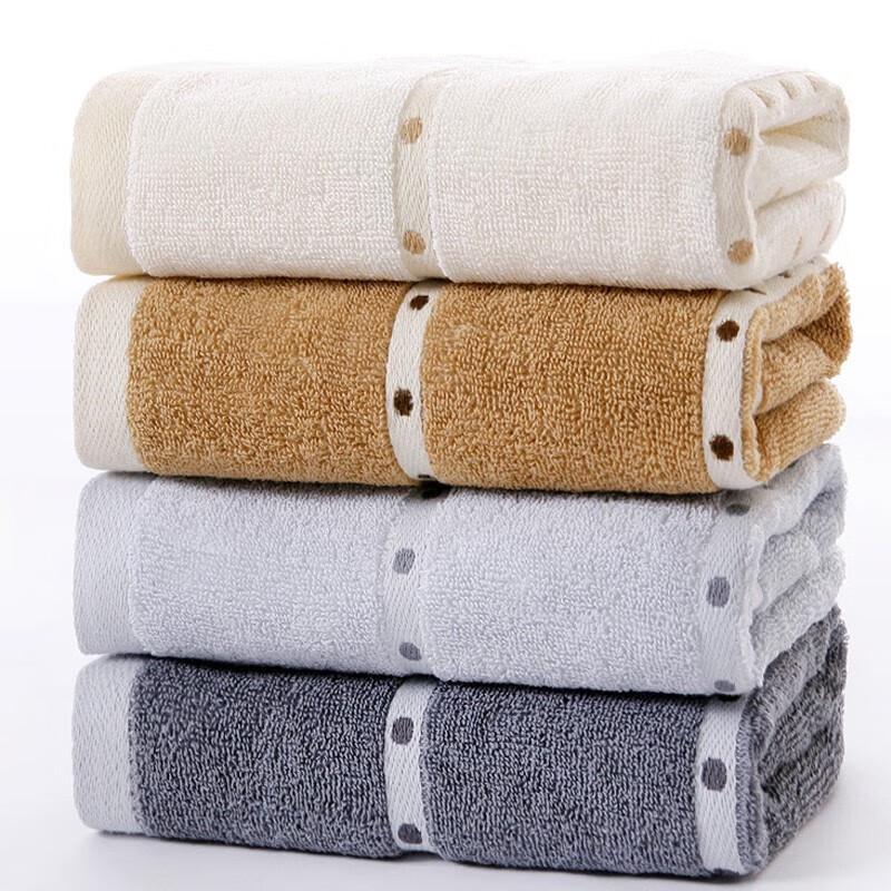 Jinhao Pure Cotton Thickened Face Towel, Soft & Absorbent, 2-Pack