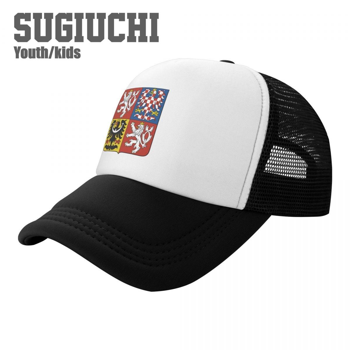 

Kids Mesh Cap Hat Czech Republic Emblem Baseball Caps for Youth Boys Girls Pupil Children s Hats Outdoor Sports Unisex