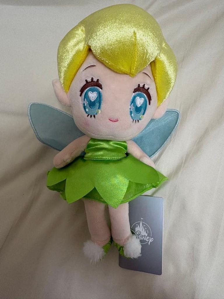 Japan Tokyo Disney Store Tinker Bell Plush Keychain TINY PETER PAN