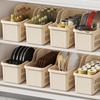 Kitchen Storage Baskets With Wheels Ventilated Holes BPA Free Plastic Organizer for Cabinet Pantry Food Vegetable Storage