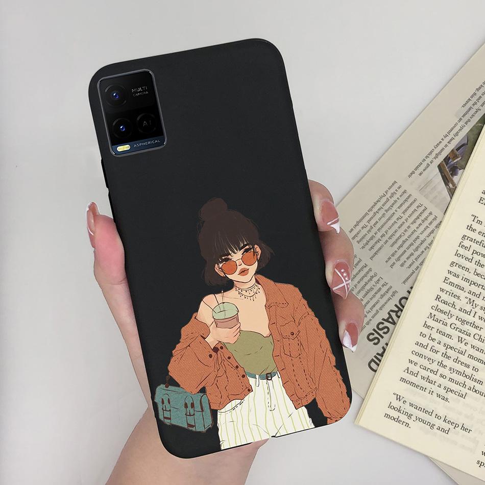 For Vivo Y33 Y33S Y21 Y21S Case Luxurious Silicone Soft TPU Matte Phone Back Cover For Vivo Y 33 Y33 S Y 21 S 21S Fundas Bumper