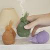 Candle Mold Aromatherapy Candle Mold 3D Bouncing Rabbit Plaster Epoxy Mold for DIY Crafts Soap Present Candle Making