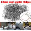 500Pcs 0.8mm Hot Staples Plastic Welding Wave Stapler For Car Bumper Repair Kits