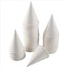200Pcs Leakproof White Paper Cone Cups Coated Disposable Paper Cups Premium Snow Cone Cups  Water