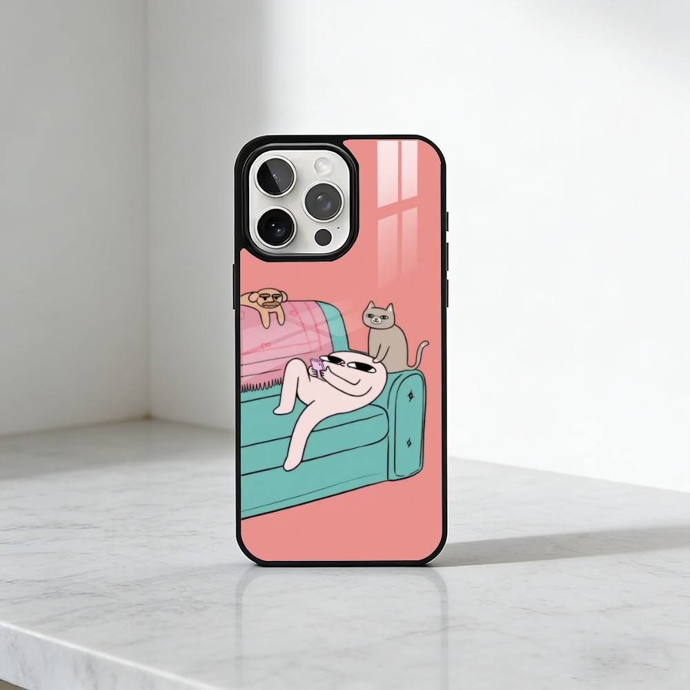 

Abstract And Quirky Ketnipz Print Phone Case For iPhone17,16,15,14,13 Plus,Pro Max Magnetic For Magsafe Wireless Charging iPhone16PROMAX