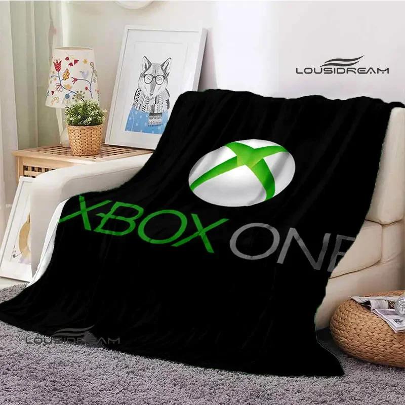 X-BOX LOGO printing blanket Flange Warm and beautiful blanket soft comfort bed blanket Home travel blanket birthday gift