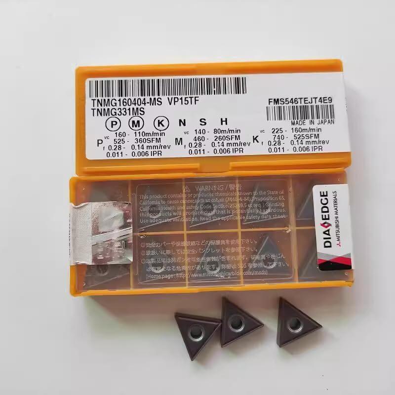 Original / TNMG160408-MS VP15TF /  Industrial Indexable Carbide Inserts 10 Pcs