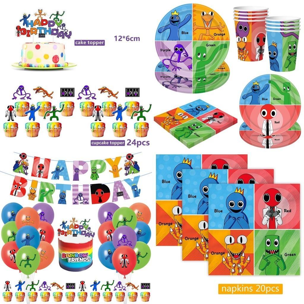 Colorful Roblox Rainbow Friends Party Decorations Perfect For Kids Birthday Parties