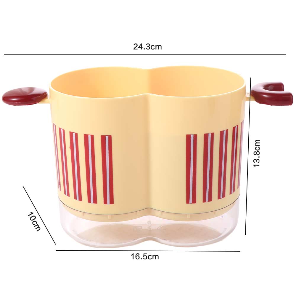 Large Capacity 2 Grids Chopstick Cage Detachable Tableware Drain Storage Box  Kitchen