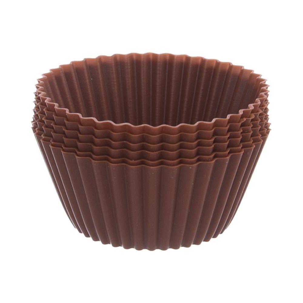 6x Silicone Muffin Cups for Baking Muffins