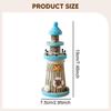 Wooden Lighthouse Ornament Display Desktop Decorative Home Decoration Tabletop Nautical Decor for Bar Birthday Gift Drawing Room